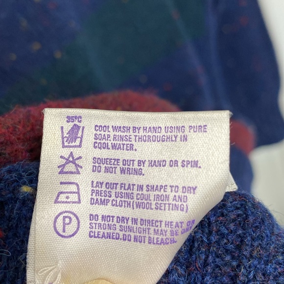 Vintage 90’s  Braemar pullover Sweater for Harrods London! EUC!! Unisex! Size L - Picture 8 of 13